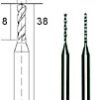 HM-microboren 1,0 mm. 2 st.