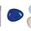 Diamant- gecoate slijpstift, kogel Ø 2,2 mm, 2 stuks