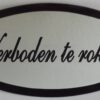 Remaille bord Verboden te Roken