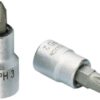 3/8" schroevedraaierbit kruiskop No.2 50 mm.