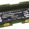 Complete set met ratels 1/4" en 1/2" (65-dlg.)