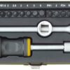Dopsl.- /Schroevendr.set compact 1/4" (CrV 28-dlg.)