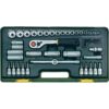 Dop- /Bitset met ratel, 3/8" (47-dlg.)