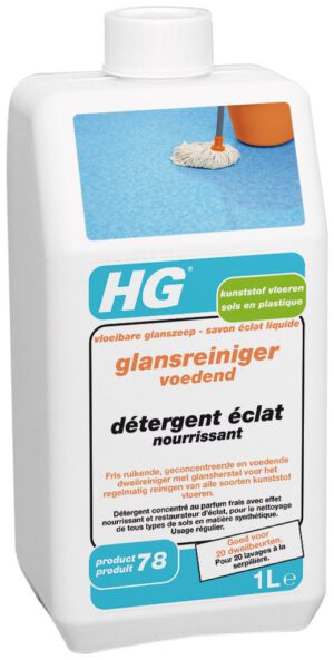 HG kunststof vloeren glansreiniger voedend (vloeibare glanszeep) (HG product 78)