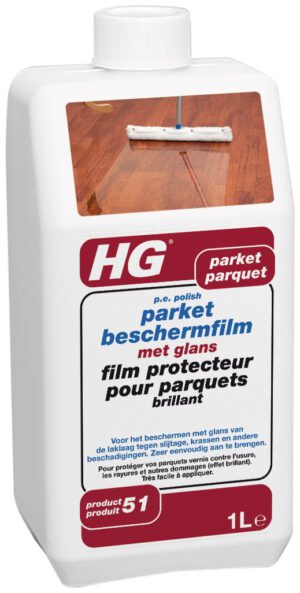 HG parket beschermfilm met glans (p.e. polish) (HG product 51)