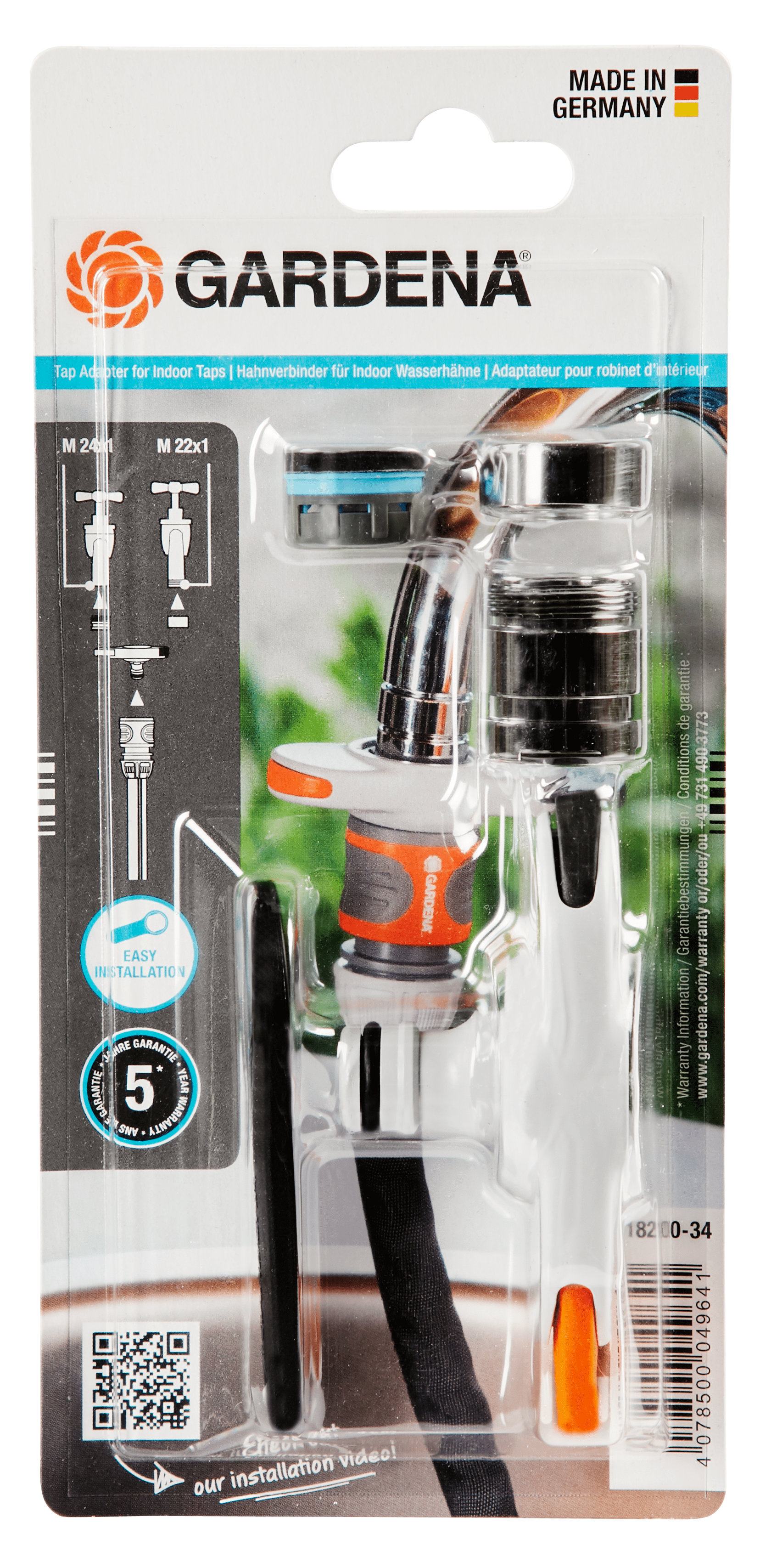 Kraanverbindingsstuk binnenshuis