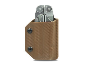 Clip & Carry Kydex Sheath CF-Brown Wave+