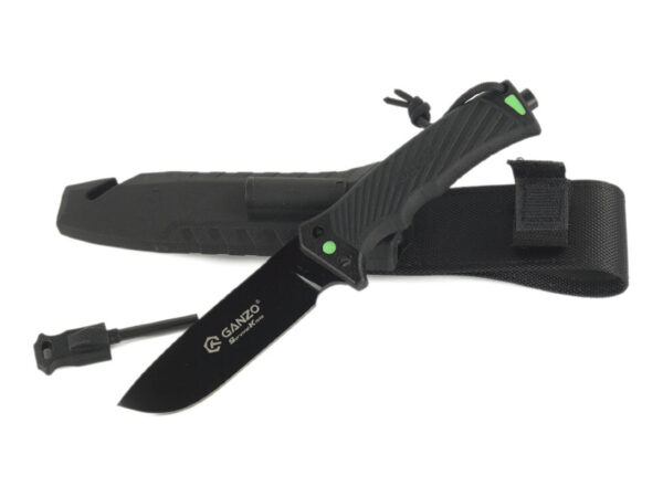 Ganzo Fixed Blade Survival Black