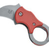 Fox Mini-Ka Folding Red w. Sandblasted Blade