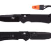 Ganzo Eenhandsmes G7453 Black met fluitje PE