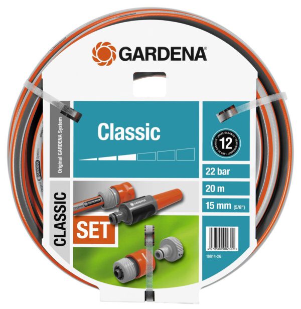 Gardena Classic tuinslang (5/8), 20 m + accessoires 18014-26