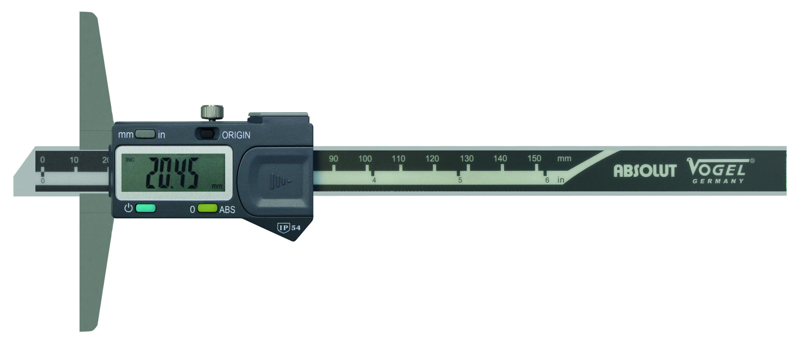 Diepteschuifmaat RVS 150mm digitaal IP54 Type C