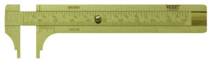 Schuifmaat knop binnenmaat messing 100mm