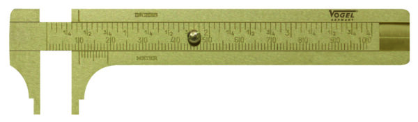 Schuifmaat knop binnenmaat messing 100mm