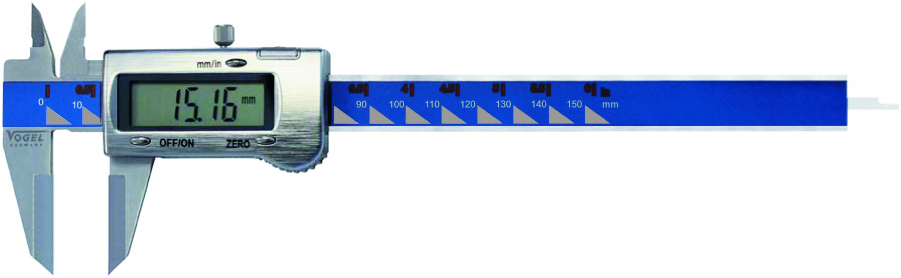 Schuifmaat Punt digitaal RVS 150mm DIN 862