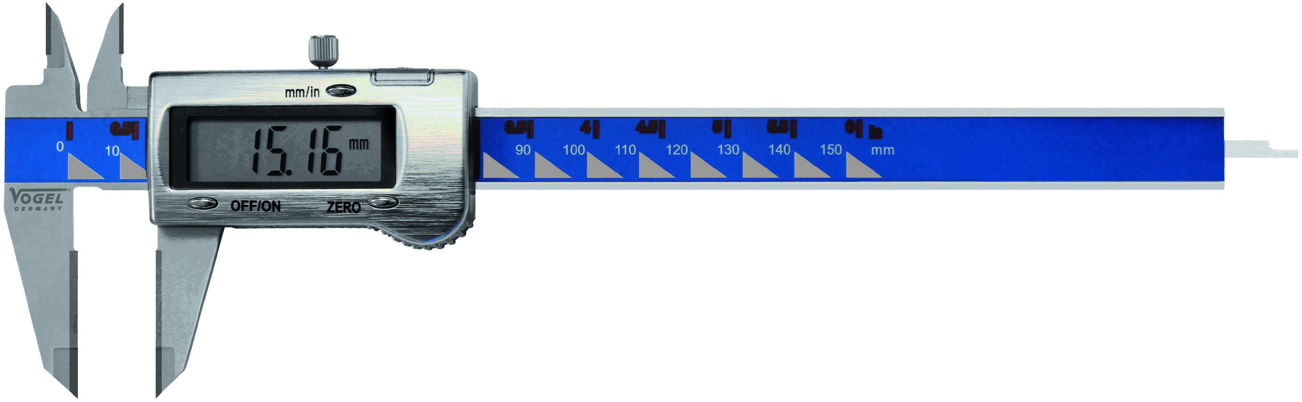 Schuifmaat digitaal RVS 150mm DIN 862