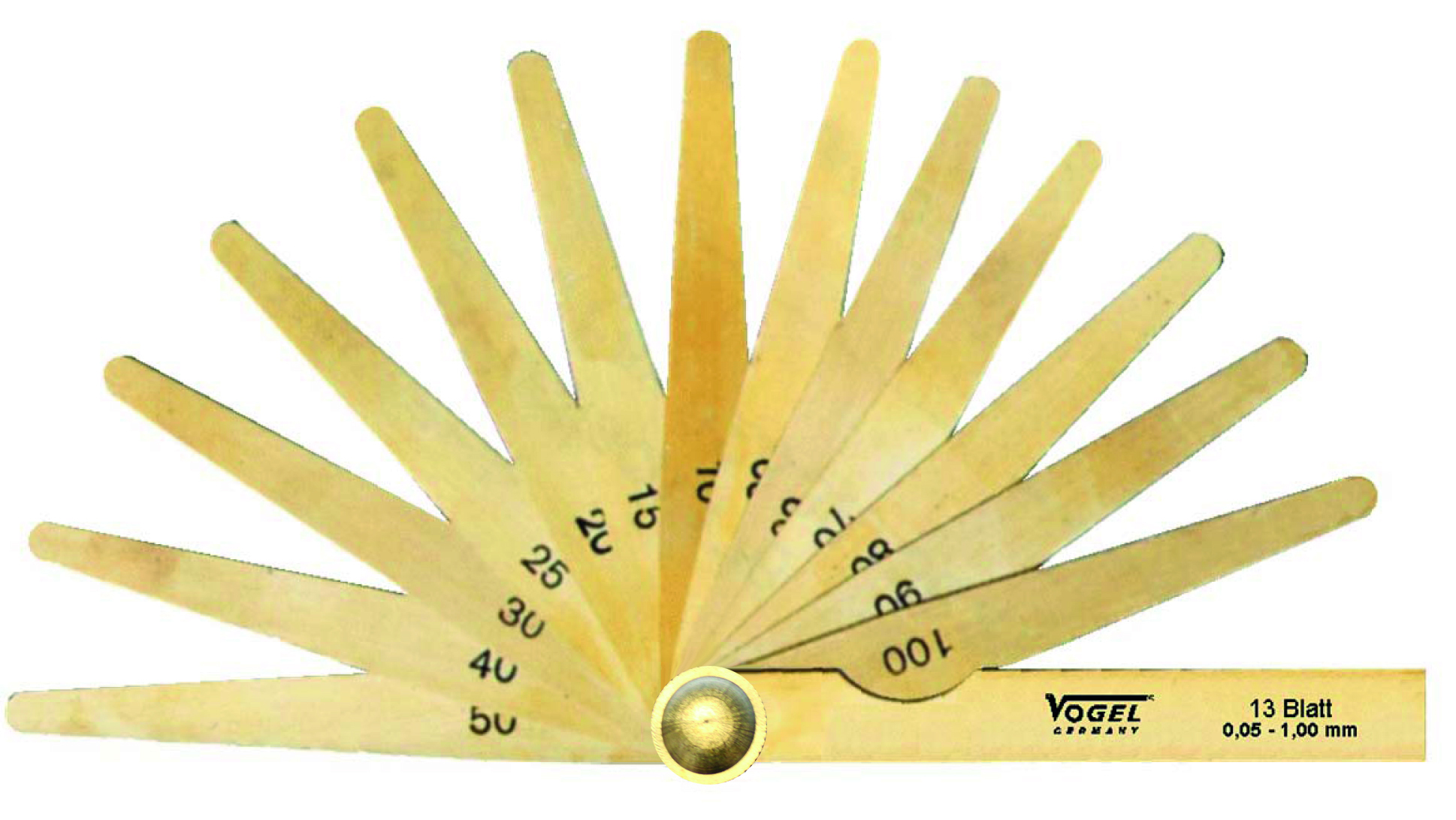 Voelermaat Messing 13dlg 0.05-1.00mm