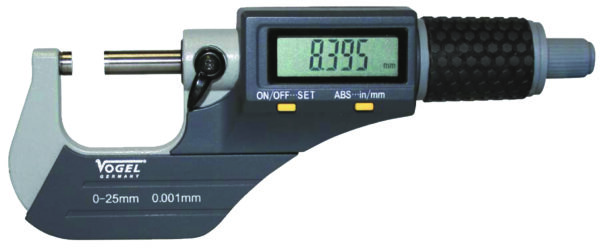 Buitenschroefmaat 0-25mm digitaal IP40 DIN 863