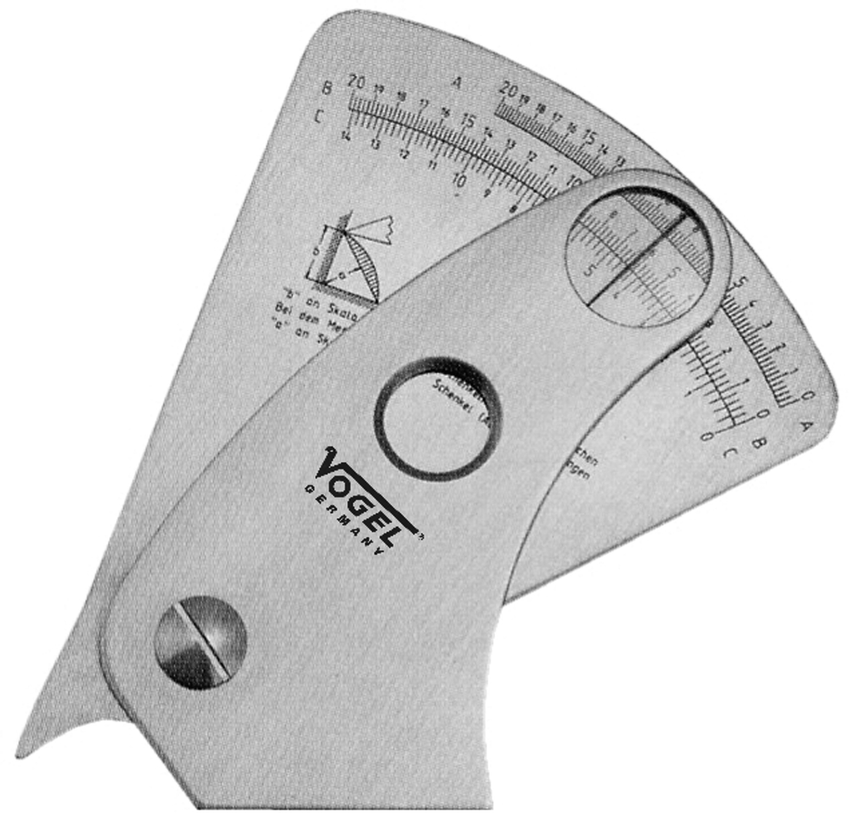 Lashoekmeter RVS 0.1 mm gelaserd