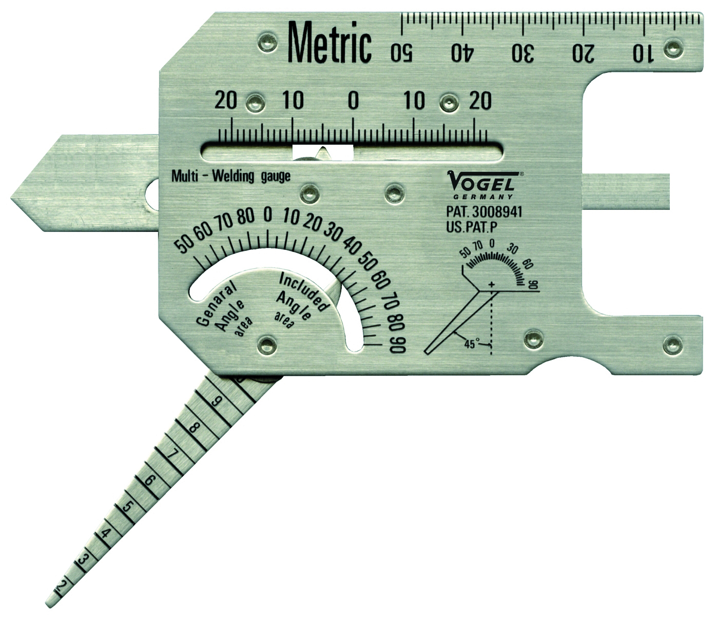 Lasnaadmeter 20 - 0 - 20 mm