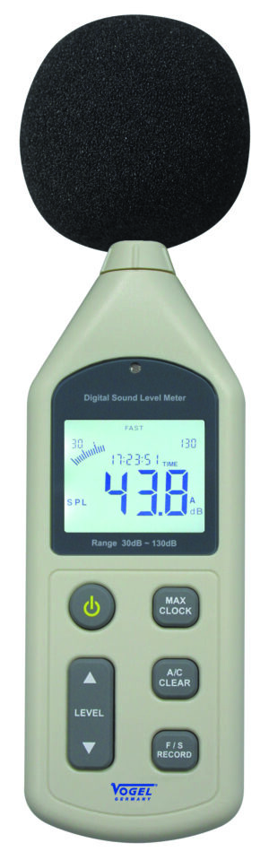 Digitale geluidsmeter40-130 dB+ CC
