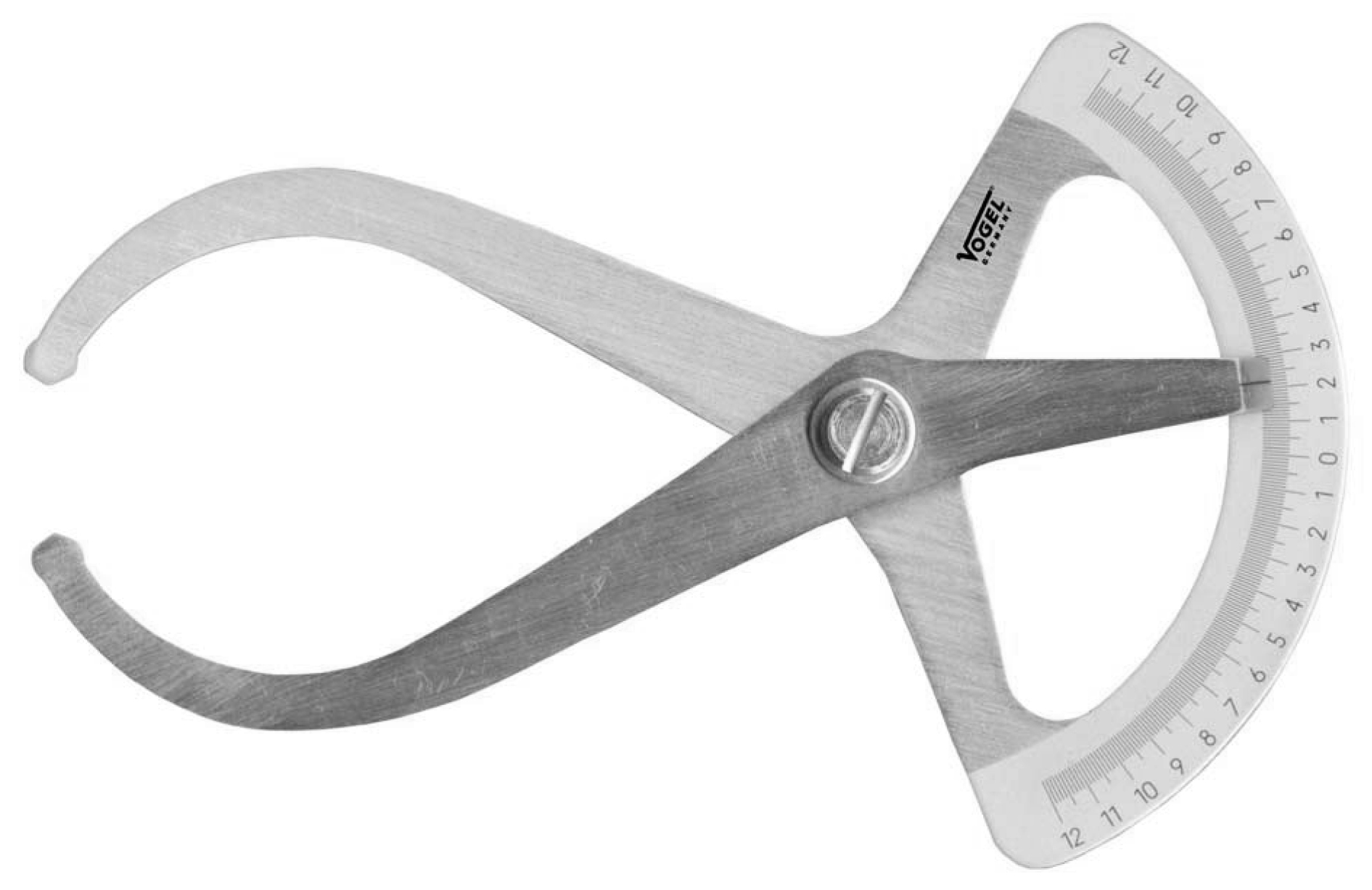 Krompasser met schaal 120mm gelaserd