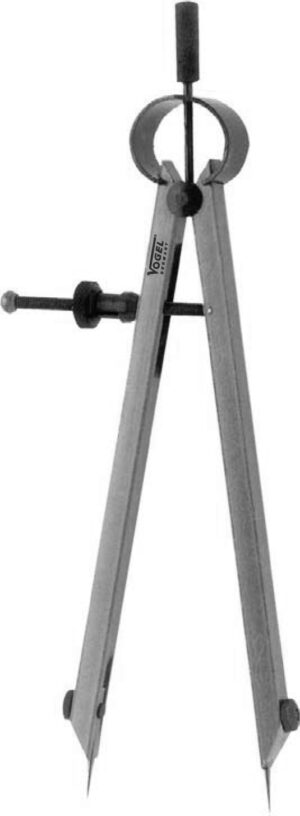 Steekpasser veer 150mm gepolijst DIN 6486