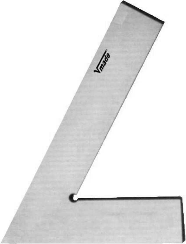 Winkelhaak vlak Staal 45¡ 100x70mm DIN 875 GG II