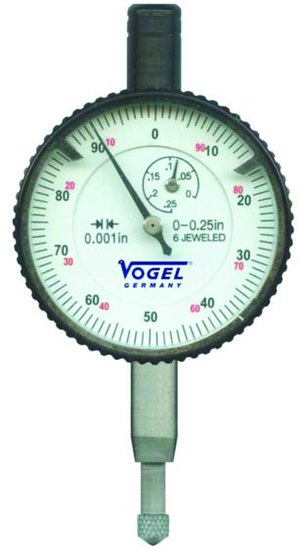 Meetklok analoog 0-0,25mm niet trilvrij + CC