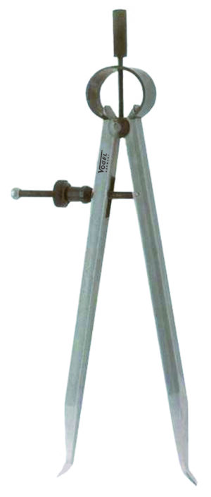 Voetjespasser veer 150mm staal DIN 6486
