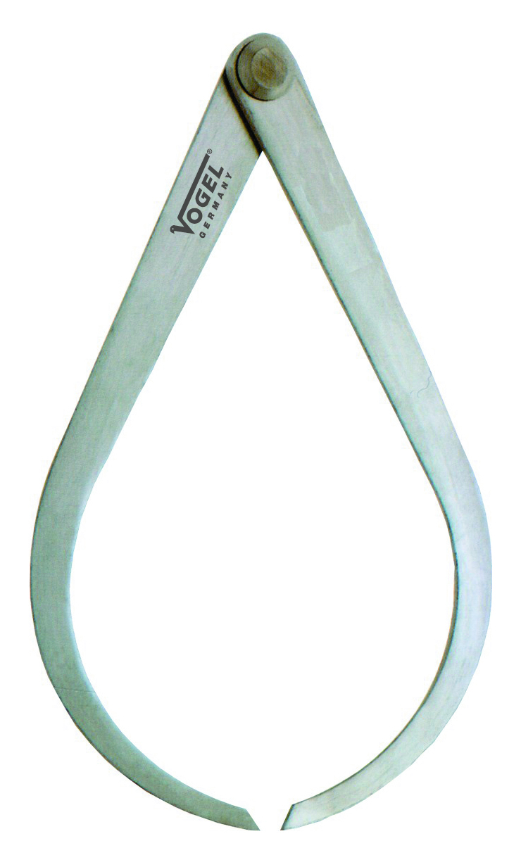 Krompasser 150mm staal DIN 6482/6484