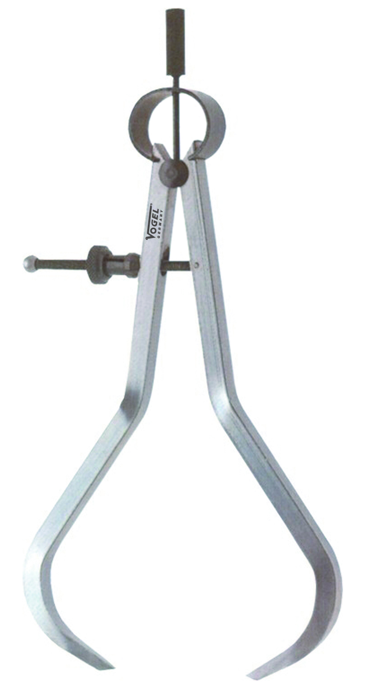 Krompasser veer 150mm staal DIN 6482/6484