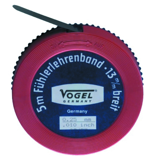 Voelerband Staal 5m x 13mm 0.25mm /.010 inch