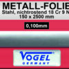 Voelerband Messing 2,5m x 150mm 0.100mm DIN 1544
