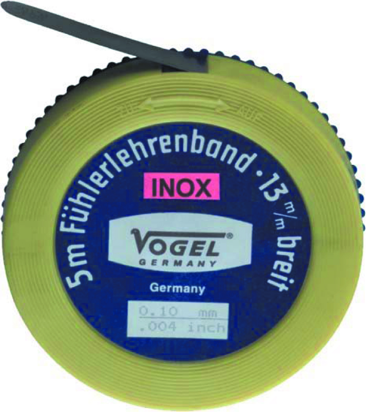 Voelerband RVS 5m x 13mm 0.01mm /.0004 inch