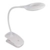 Oplaadbare ledloeplamp met klem/voet, zwanenhals, USB-aansluiting, aan/uit-schakelaar en dimfunctie, 20 leds, vergroting 3x